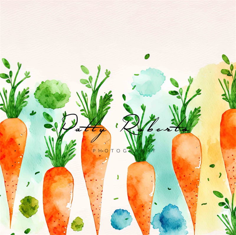 Kate Easter Large Carrots Backdrop Designed by Patty Robertss - Kate Backdrop AU