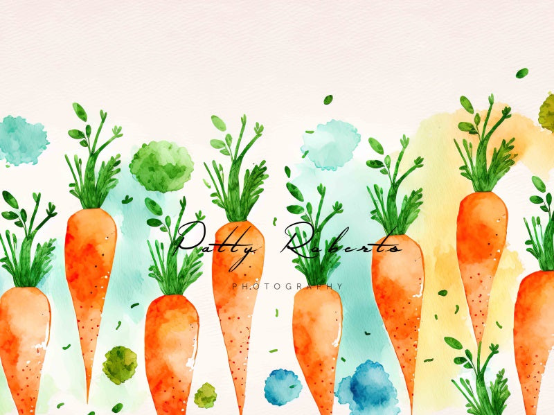 Kate Easter Large Carrots Backdrop Designed by Patty Robertss - Kate Backdrop AU