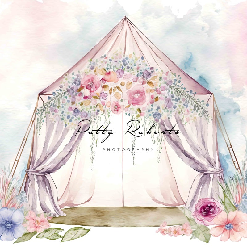 Kate Spring Boho Tepee Backdrop Designed by Patty Robertss - Kate Backdrop AU