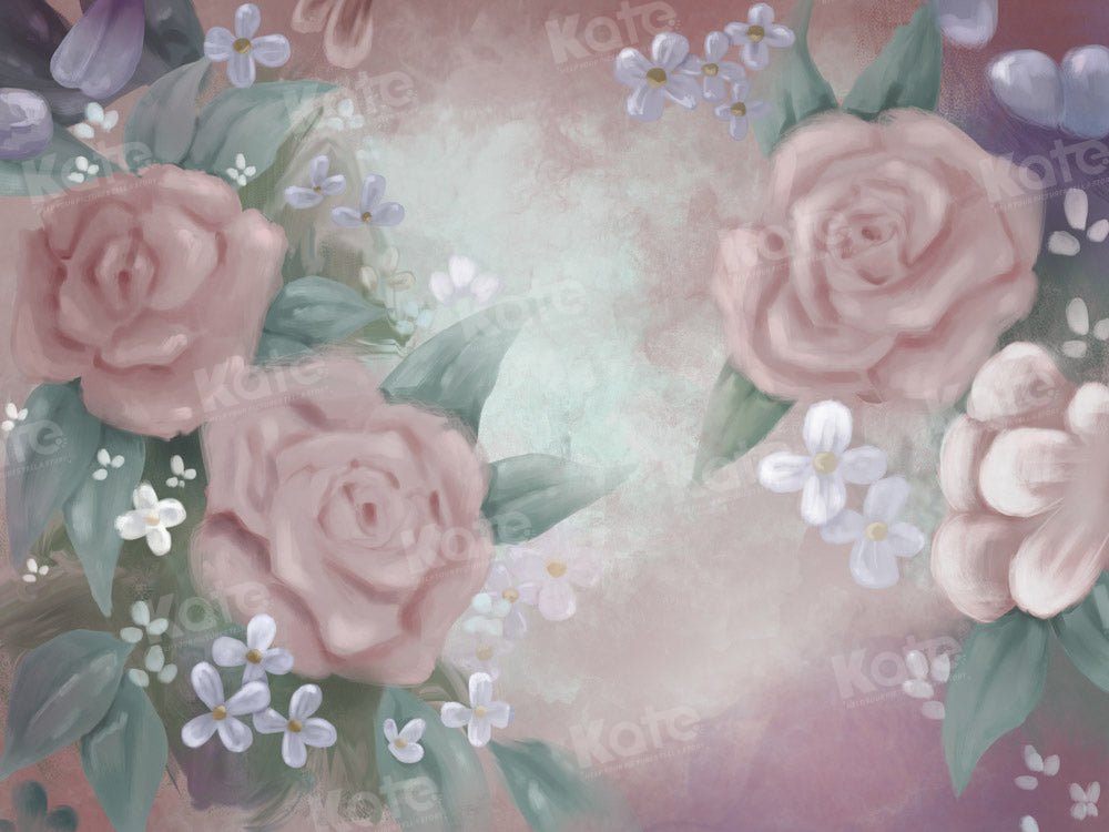 Kate Vintage Floral Backdrop Designed by GQ - Kate Backdrop AU