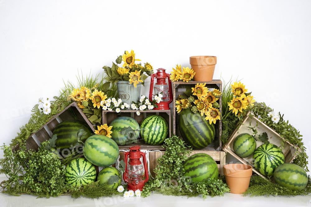 Kate Field of Watermelon Backdrop Summer Designed by Emetselch - Kate Backdrop AU