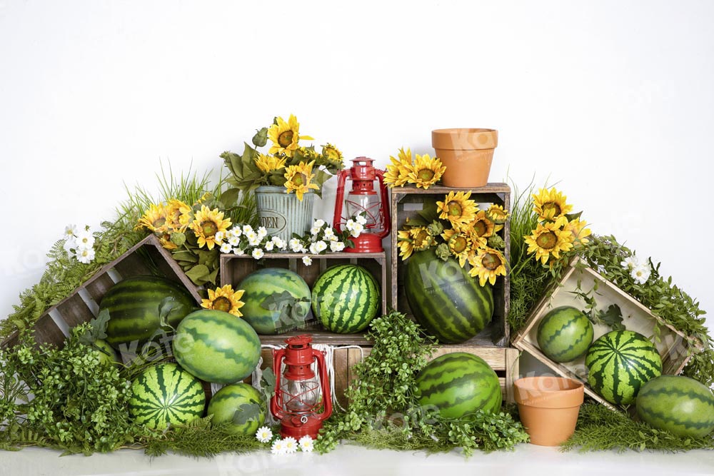 Kate Field of Watermelon Backdrop Summer Designed by Emetselch - Kate Backdrop AU