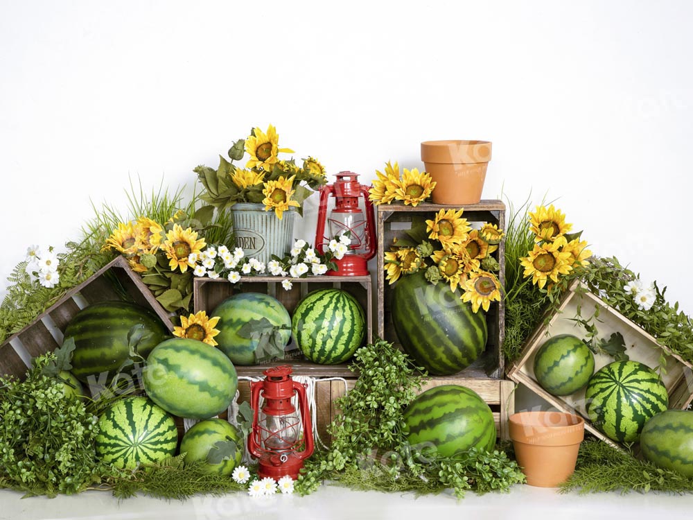 Kate Field of Watermelon Backdrop Summer Designed by Emetselch - Kate Backdrop AU