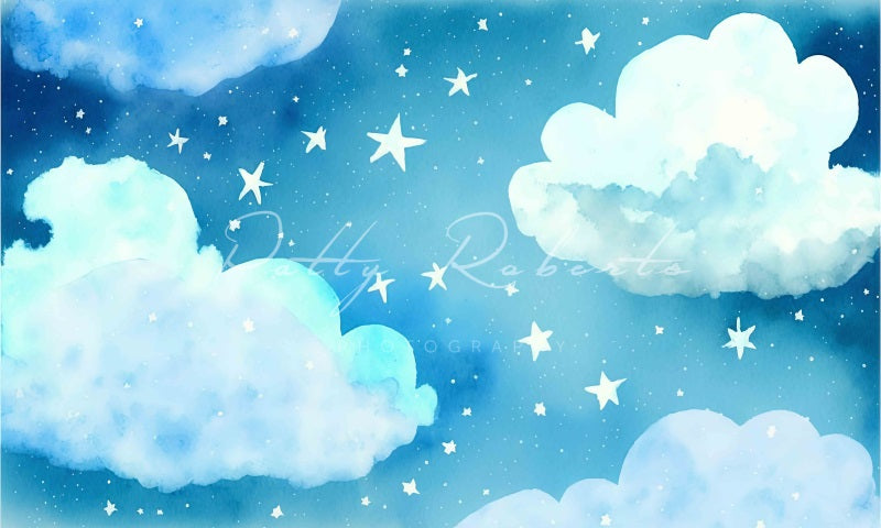 Kate Heavenly Dreams Blue Clouds Backdrop Designed by Patty Robertss - Kate Backdrop AU