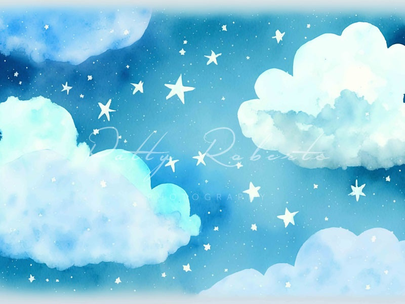 Kate Heavenly Dreams Blue Clouds Backdrop Designed by Patty Robertss - Kate Backdrop AU