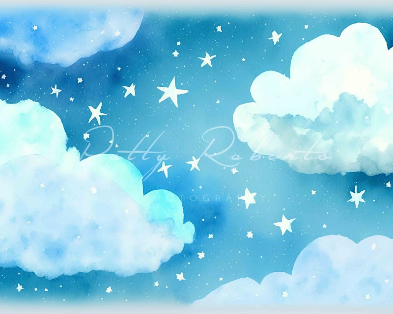 Kate Heavenly Dreams Blue Clouds Backdrop Designed by Patty Robertss - Kate Backdrop AU