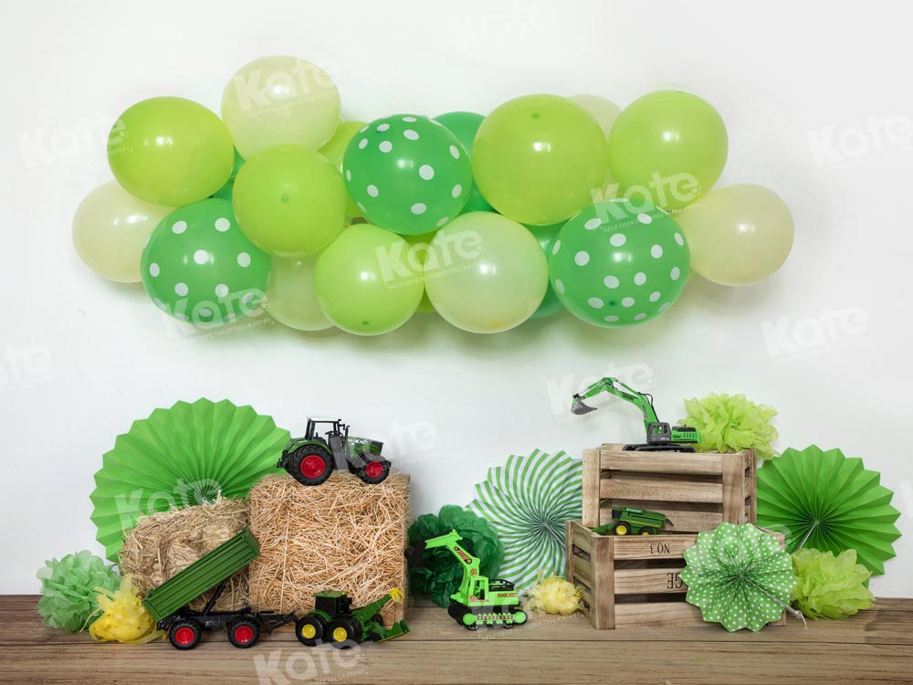 Kate St. Patrick's Day Backdrop Child Balloon Toy Cake Smash Designed by Emetselch - Kate Backdrop AU