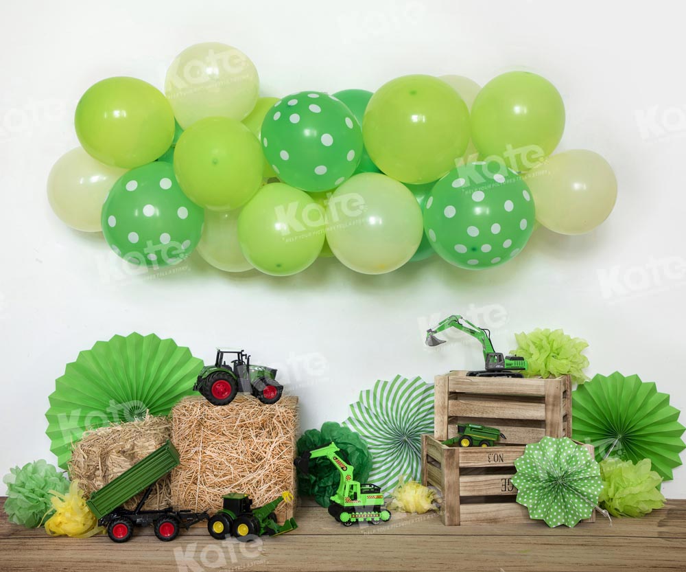 Kate St. Patrick's Day Backdrop Child Balloon Toy Cake Smash Designed by Emetselch - Kate Backdrop AU