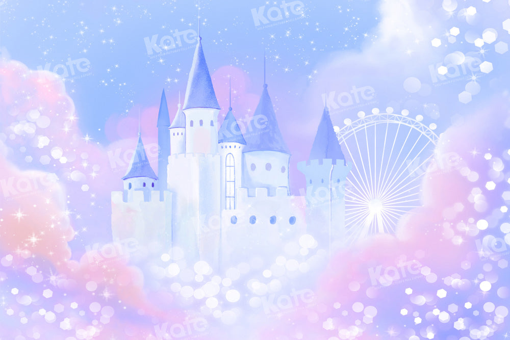 Kate Fantasy Princess Castle Backdrop Bokeh Cloud Designed by GQ - Kate Backdrop AU