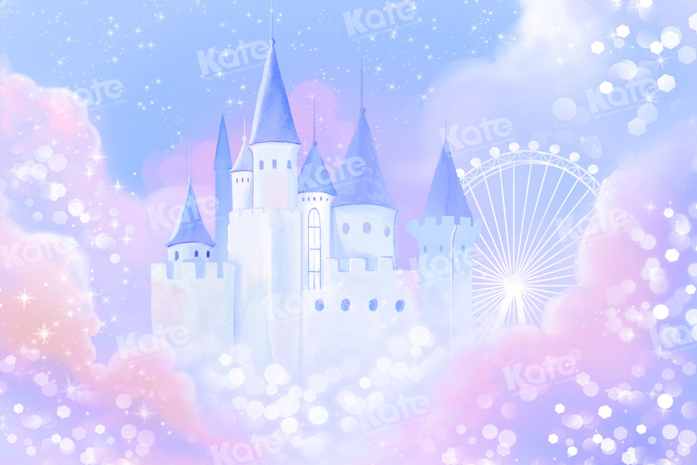 Kate Fantasy Princess Castle Backdrop Bokeh Cloud Designed by GQ - Kate Backdrop AU