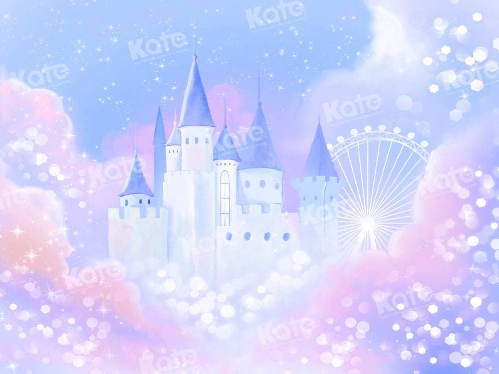 Kate Fantasy Princess Castle Backdrop Bokeh Cloud Designed by GQ - Kate Backdrop AU