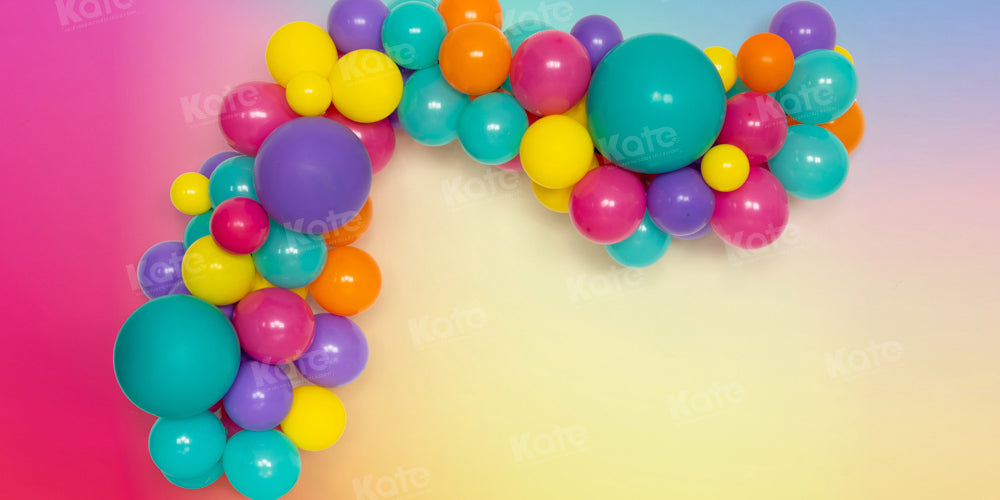 Kate Magic Balloon Party Backdrop Cake Smash Designed by Emetselch - Kate Backdrop AU