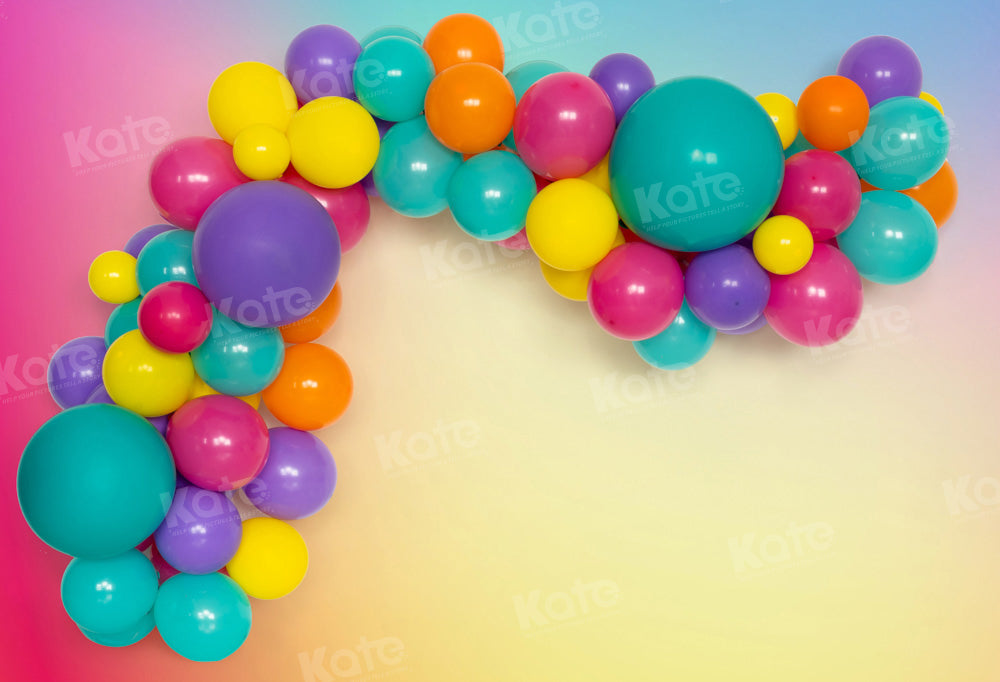 Kate Magic Balloon Party Backdrop Cake Smash Designed by Emetselch - Kate Backdrop AU