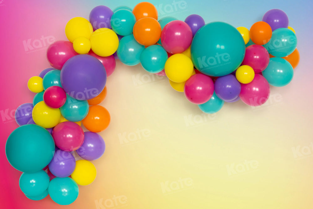 Kate Magic Balloon Party Backdrop Cake Smash Designed by Emetselch - Kate Backdrop AU