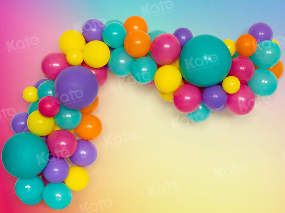 Kate Magic Balloon Party Backdrop Cake Smash Designed by Emetselch - Kate Backdrop AU