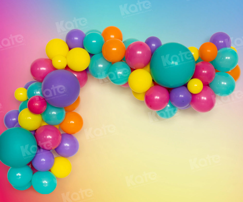 Kate Magic Balloon Party Backdrop Cake Smash Designed by Emetselch - Kate Backdrop AU