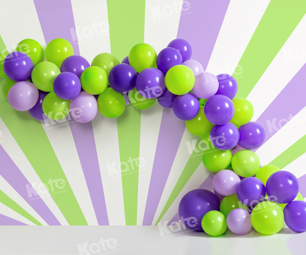 Kate Birthday Balloon Party Backdrop Cake Smash Designed by Emetselch - Kate Backdrop AU