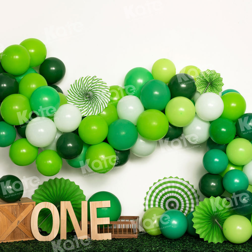 Kate 1st Birthday Balloon Party Backdrop Designed by Emetselch - Kate Backdrop AU