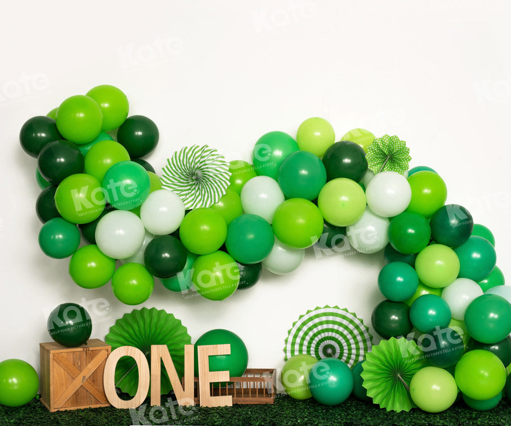 Kate 1st Birthday Balloon Party Backdrop Designed by Emetselch - Kate Backdrop AU