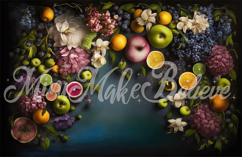 Kate Fine Art Tropical Fruit Floral Wall Backdrop Designed by Mini MakeBelieve - Kate Backdrop AU