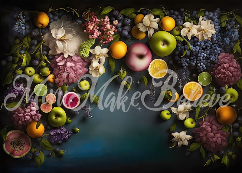 Kate Fine Art Tropical Fruit Floral Wall Backdrop Designed by Mini MakeBelieve - Kate Backdrop AU