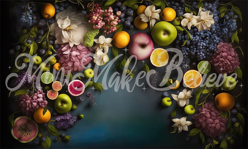 Kate Fine Art Tropical Fruit Floral Wall Backdrop Designed by Mini MakeBelieve - Kate Backdrop AU