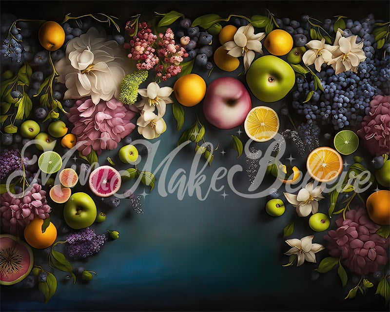 Kate Fine Art Tropical Fruit Floral Wall Backdrop Designed by Mini MakeBelieve - Kate Backdrop AU