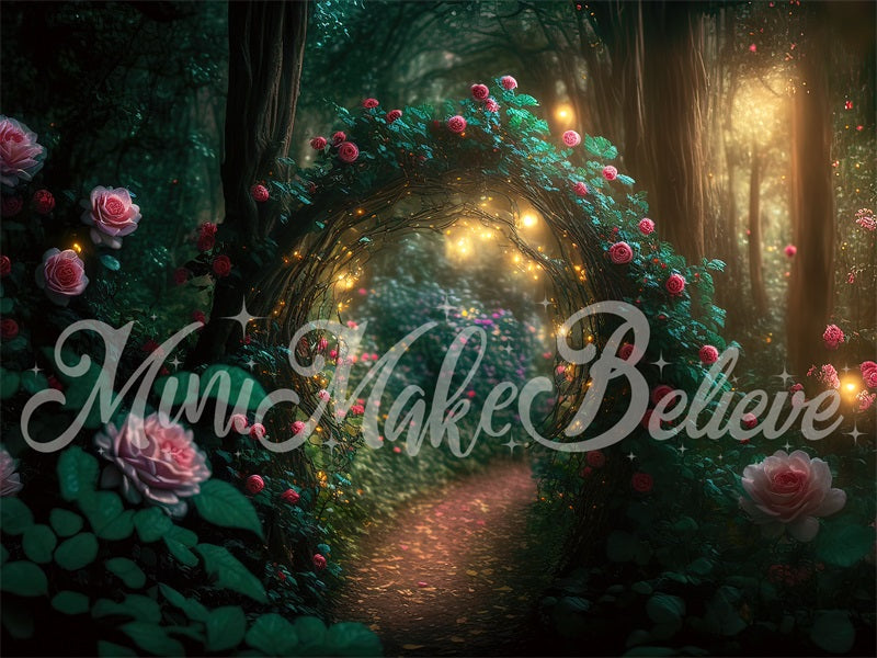 Kate Painterly Magic Glowing Forest Night Backdrop Designed by Mini MakeBelieve - Kate Backdrop AU