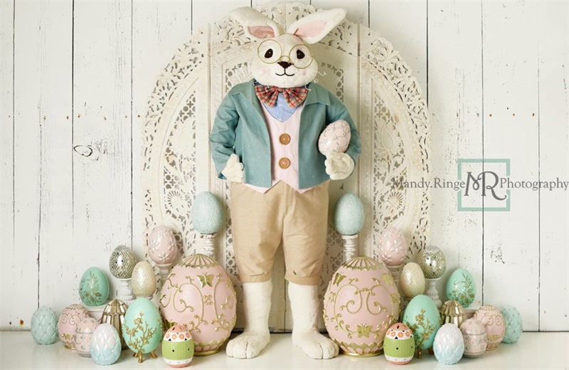 Kate Easter Bunny with Eggs Backdrop Designed by Mandy Ringe Photography - Kate Backdrop AU