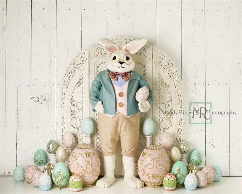 Kate Easter Bunny with Eggs Backdrop Designed by Mandy Ringe Photography - Kate Backdrop AU