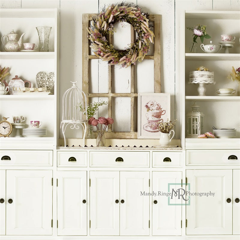 Kate Mother's Day Tea Kitchen Backdrop Designed by Mandy Ringe Photography
