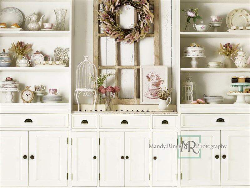 Kate Mother's Day Tea Kitchen Backdrop Designed by Mandy Ringe Photography