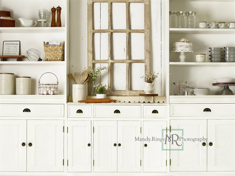 Kate Simple Farmhouse Kitchen Backdrop Designed by Mandy Ringe Photography - Kate Backdrop AU