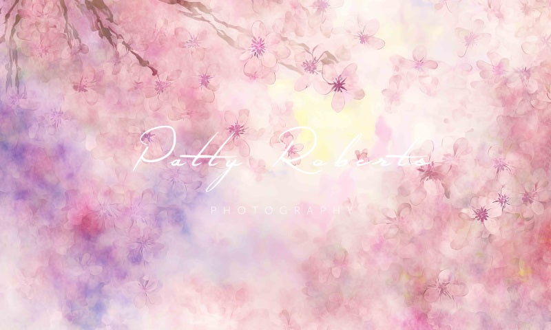 Kate Awaken to Spring Backdrop Romantic Pink Flower Designed by Patty Robertss - Kate Backdrop AU