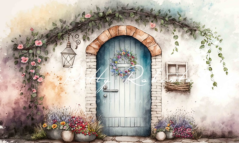 Kate Blooming Brick Wall Backdrop Designed by Patty Robertss - Kate Backdrop AU