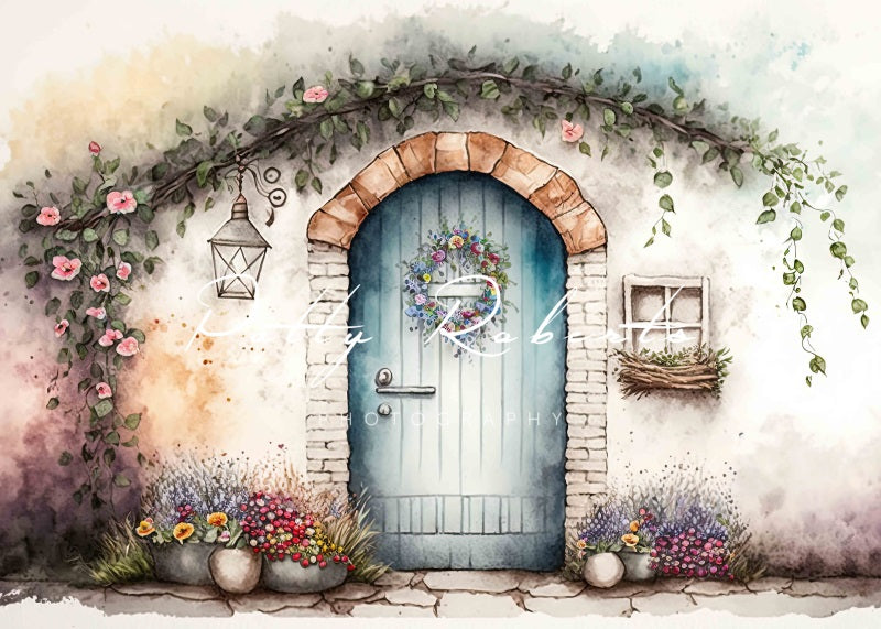 Kate Blooming Brick Wall Backdrop Designed by Patty Robertss - Kate Backdrop AU