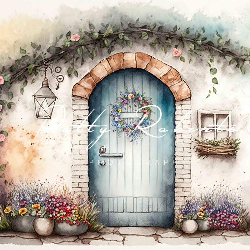 Kate Blooming Brick Wall Backdrop Designed by Patty Robertss - Kate Backdrop AU