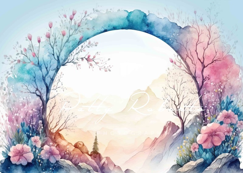 Kate Easter's Floral Welcome Backdrop Designed by Patty Robertss - Kate Backdrop AU