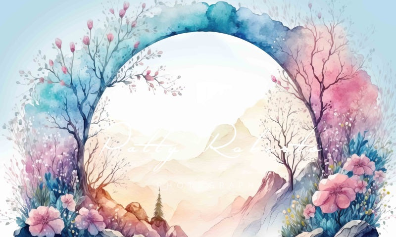 Kate Easter's Floral Welcome Backdrop Designed by Patty Robertss - Kate Backdrop AU