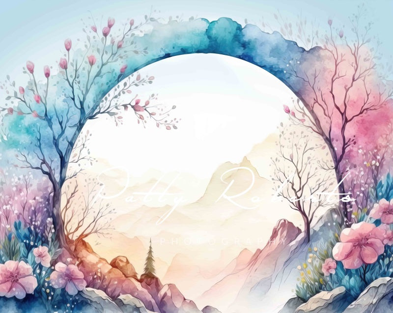 Kate Easter's Floral Welcome Backdrop Designed by Patty Robertss - Kate Backdrop AU