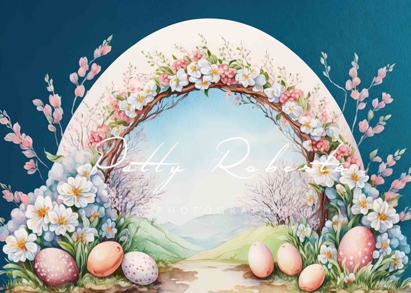 Kate Flower-Filled Easter Backdrop Designed by Patty Robertss - Kate Backdrop AU
