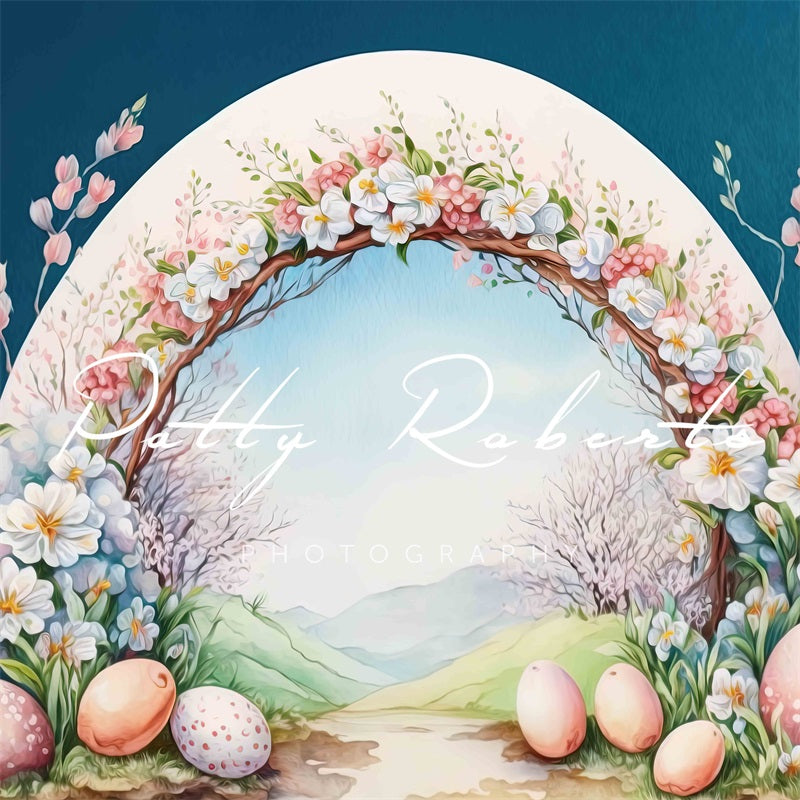 Kate Flower-Filled Easter Backdrop Designed by Patty Robertss - Kate Backdrop AU