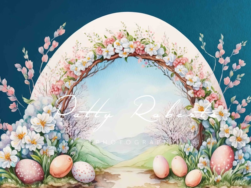 Kate Flower-Filled Easter Backdrop Designed by Patty Robertss - Kate Backdrop AU