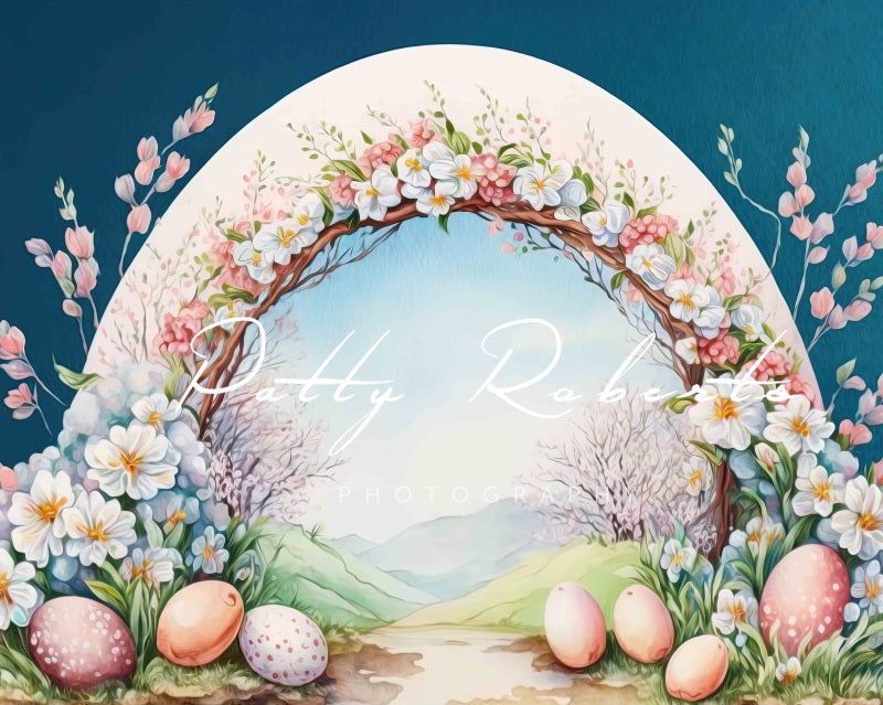 Kate Flower-Filled Easter Backdrop Designed by Patty Robertss - Kate Backdrop AU