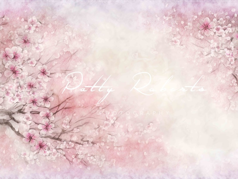 Kate Spring's Renewal Backdrop Light Pink Flowers Designed by Patty Robertss - Kate Backdrop AU