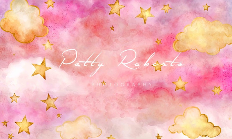 Kate Starry Night in Pink Backdrop Designed by Patty Robertss - Kate Backdrop AU