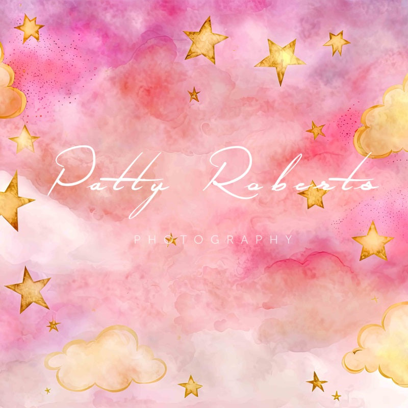 Kate Starry Night in Pink Backdrop Designed by Patty Robertss - Kate Backdrop AU