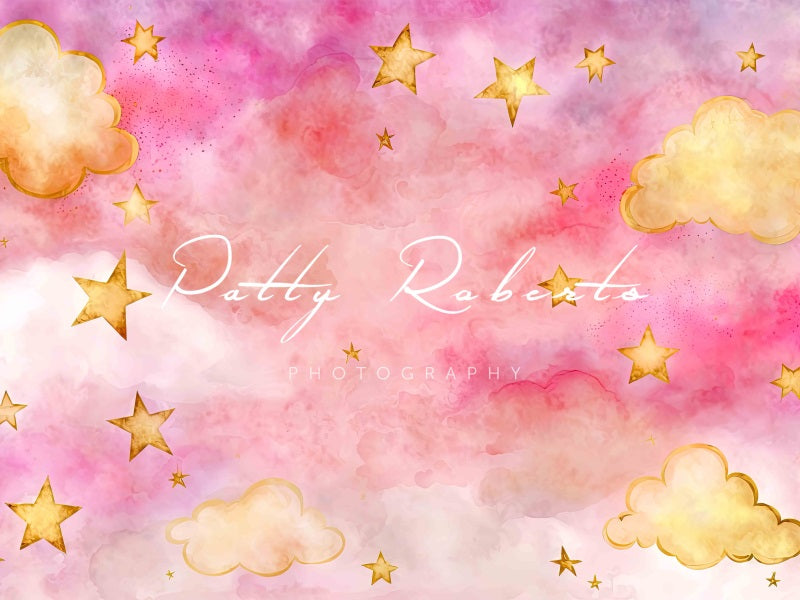 Kate Starry Night in Pink Backdrop Designed by Patty Robertss - Kate Backdrop AU