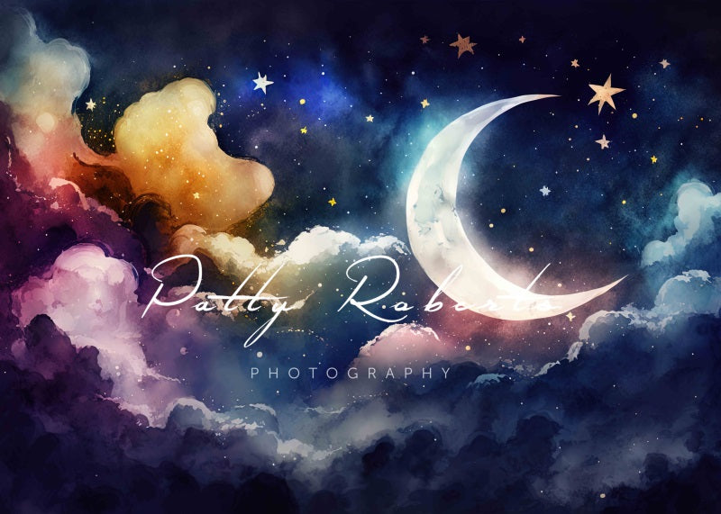 Kate Starry Night Serenade Backdrop Moon Designed by Patty Robertss - Kate Backdrop AU