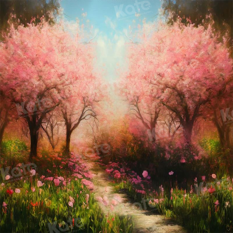 Kate Go to Flower Garden Park Backdrop for Photography - Kate Backdrop AU